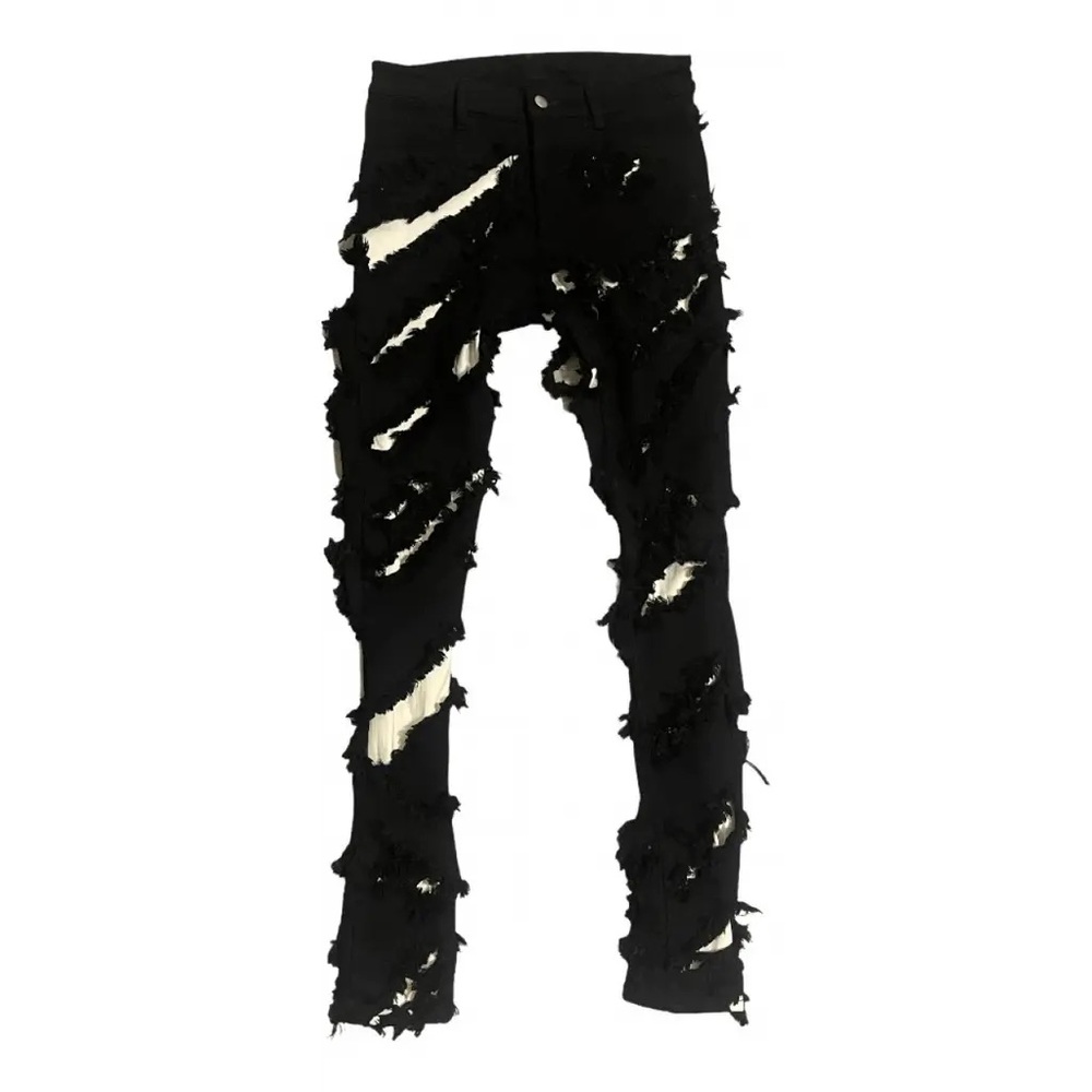 Rick Owens Gethsemane Runway
Tyrone Slashed Black and White Skinny Jeans